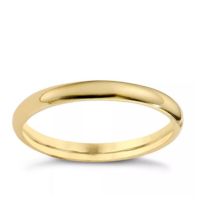 Ernest Jones yellow gold wedding ring