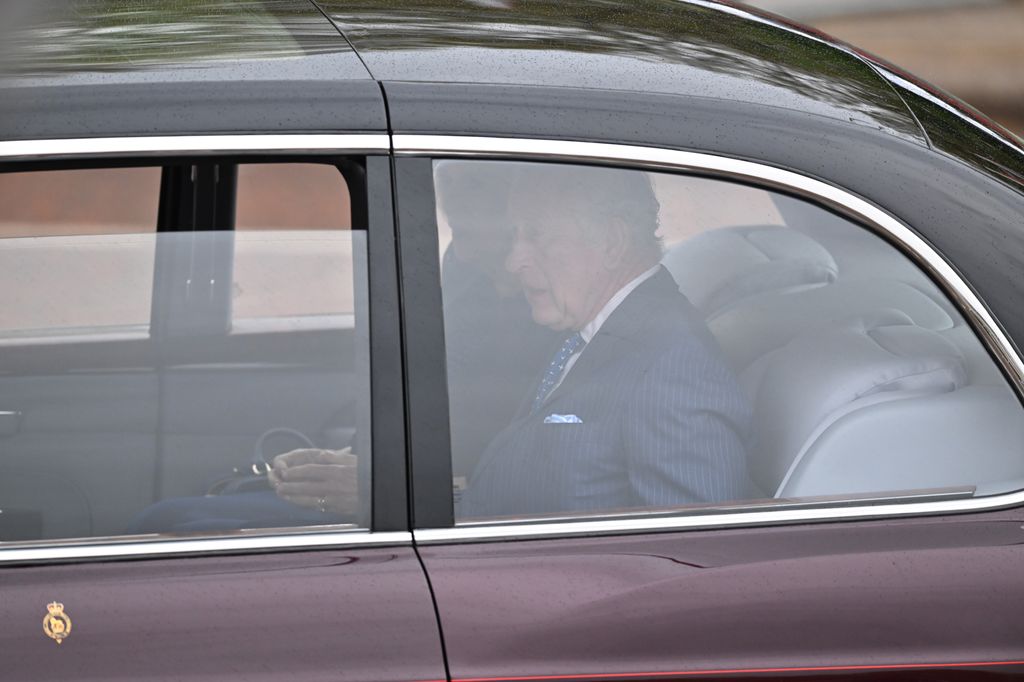 King Charles III arrives at Buckingham Palace ahead of the Coronation 