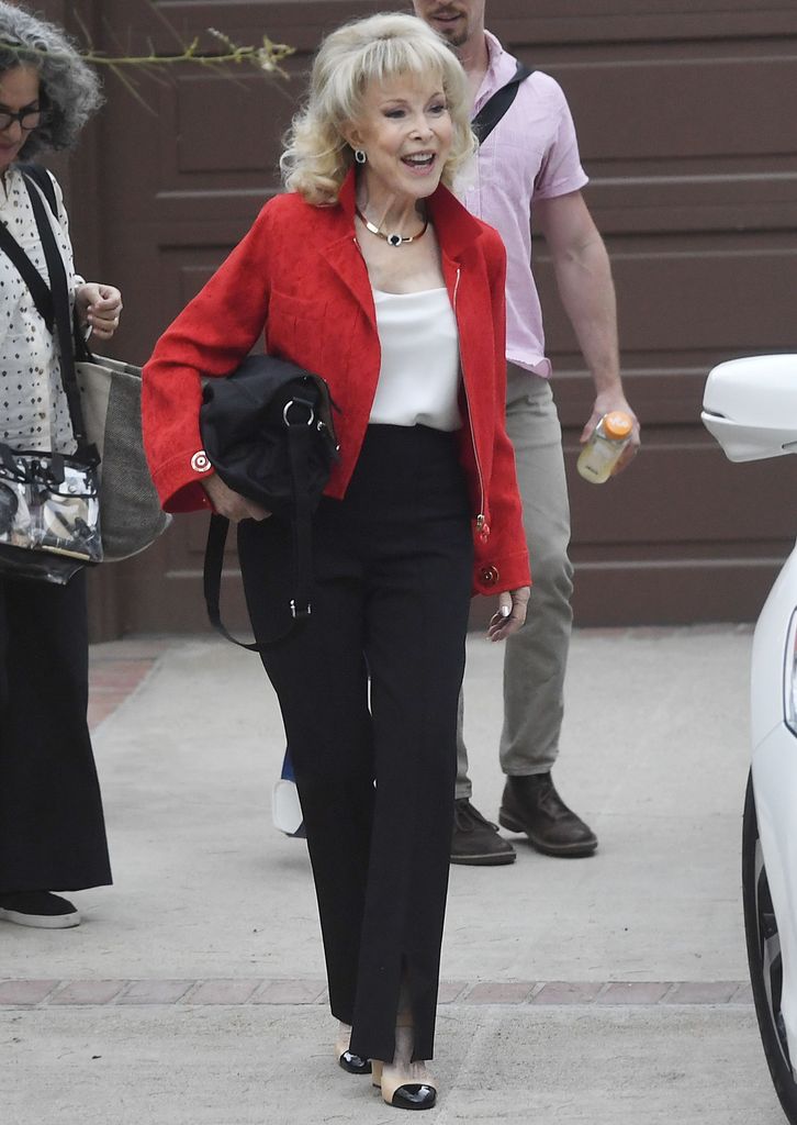 Barbara Eden is seen on May 23, 2024 in Los Angeles, California