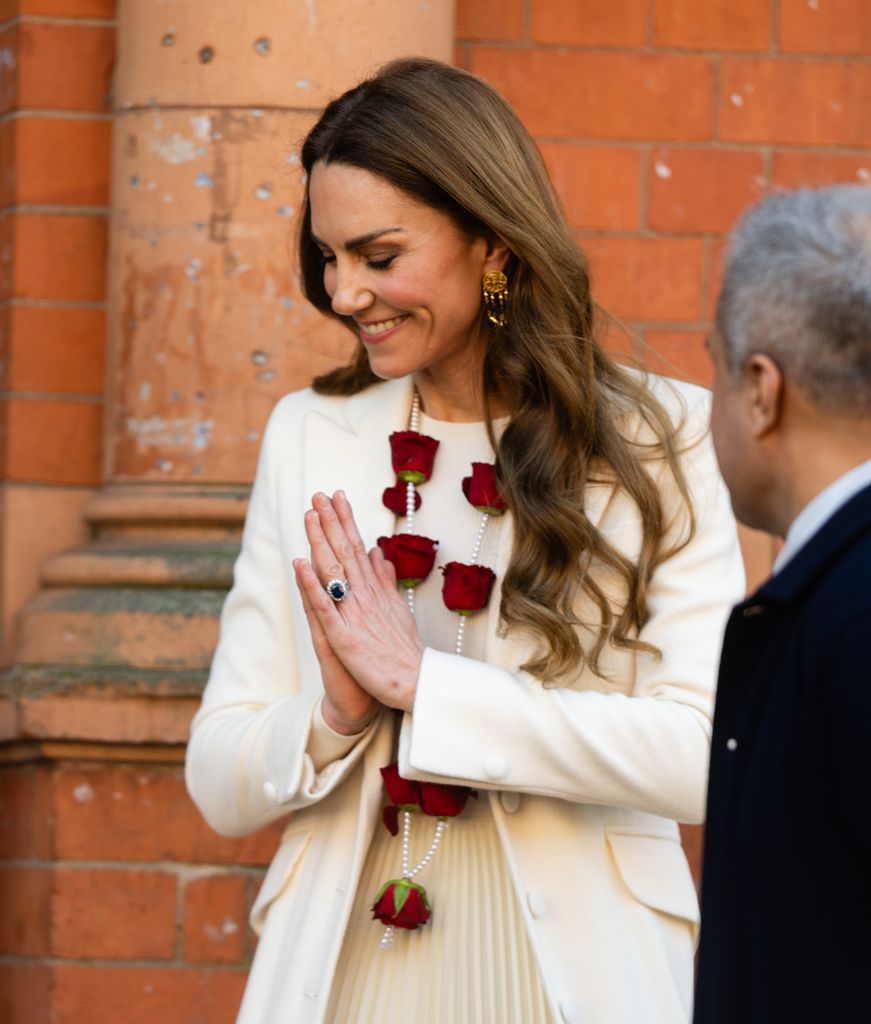 Catherine, princesse de Galles, visite la société Aakash Odedra