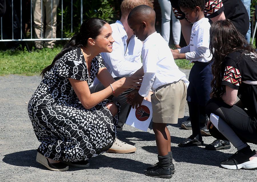 meghan markle first engagement greeting