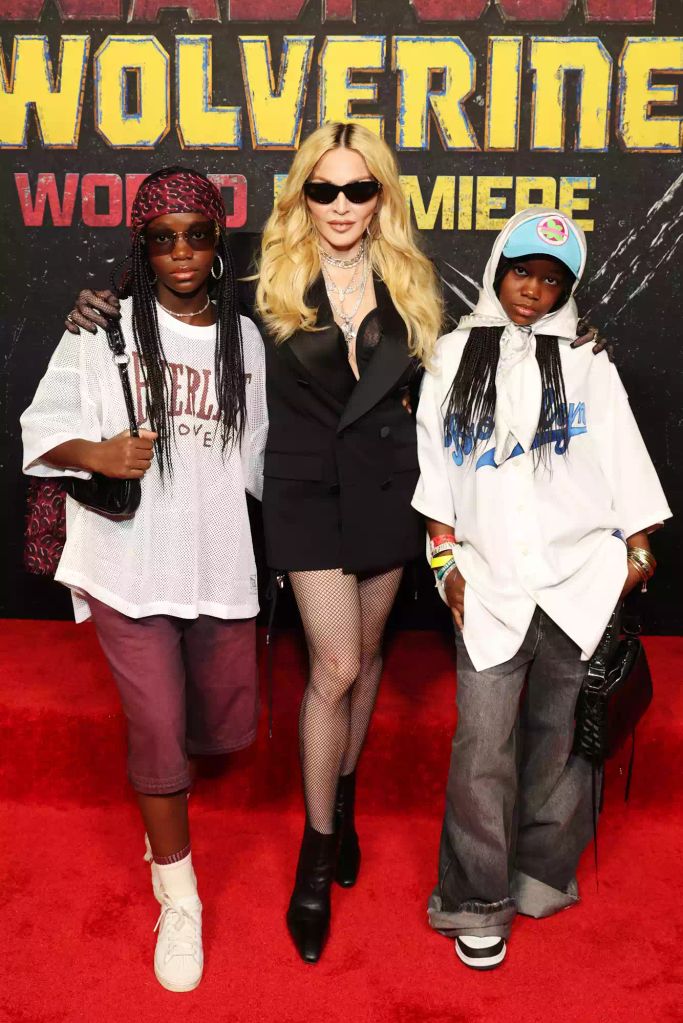 Madonna with her twins