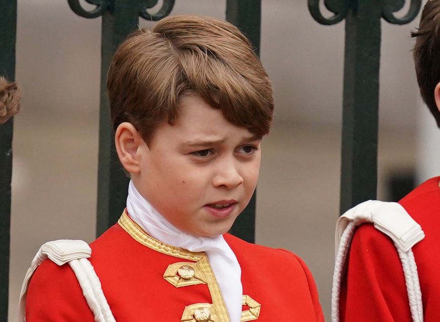 Prince George ahead of the coronation ceremony of King Charles III and Queen Camilla 