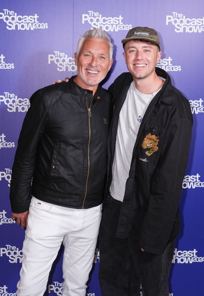 Martin and Roman Kemp arrive at The Podcast Show in May 2024