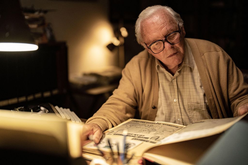 Anthony Hopkins in a still image from One Life
