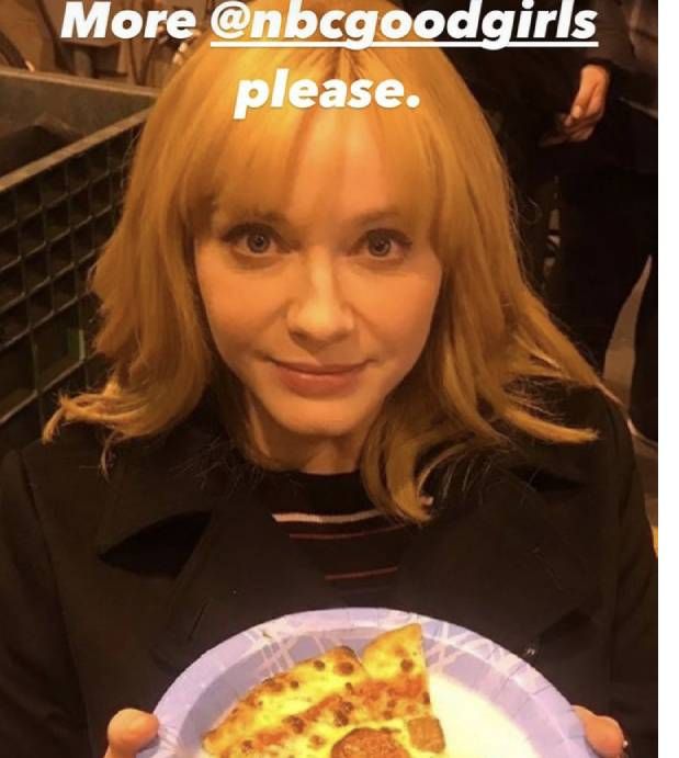 christina hendricks pizza