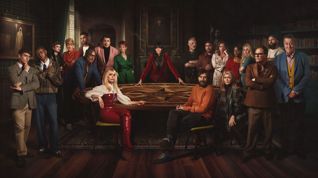 cast from celebrity traitors on set 