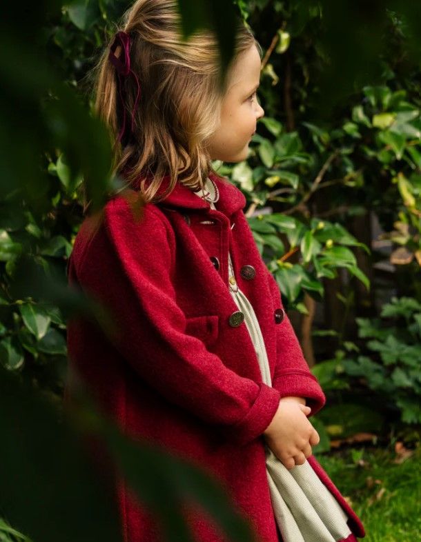 Second cousins Athena and Charlotte have both worn this coat by Amaia London