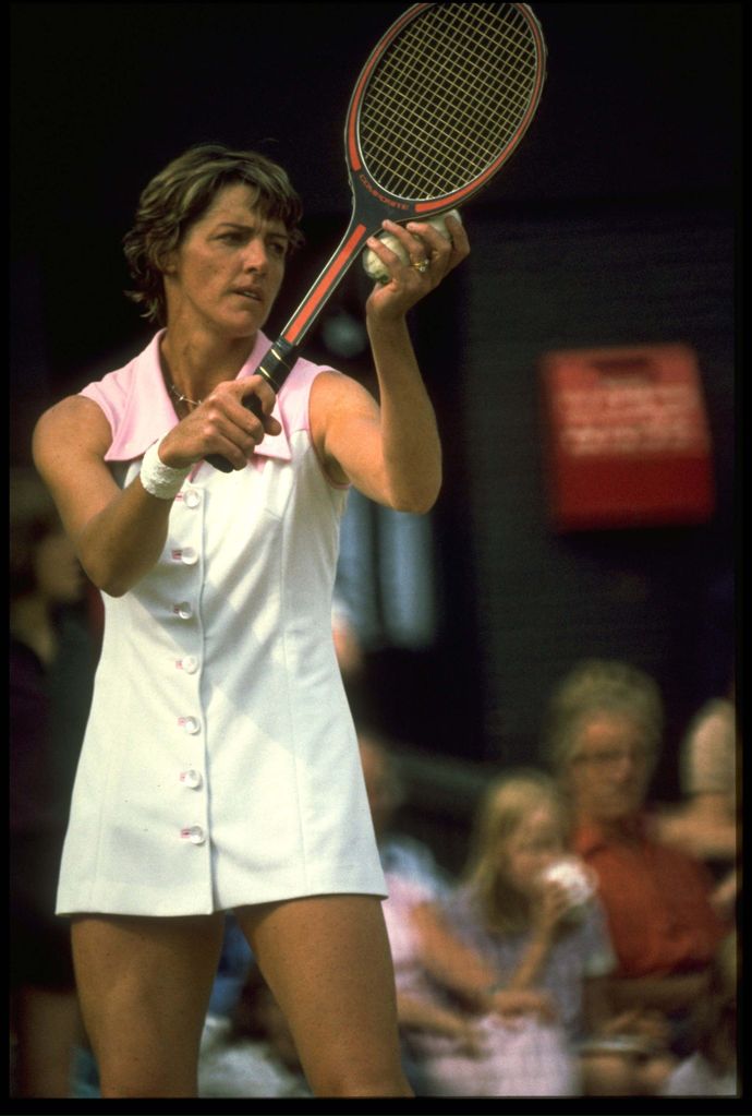 Margaret Court at Wimbledon in the 60s