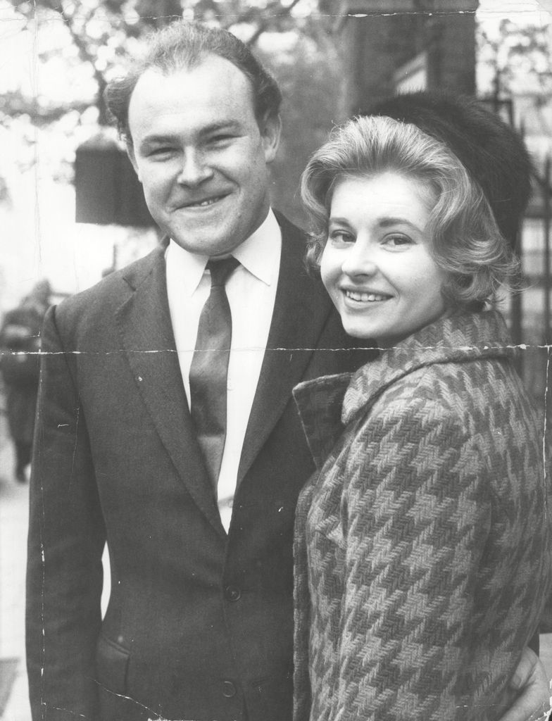 Actor Timothy West and Prunella Scales after their wedding at Chelsea Register Office