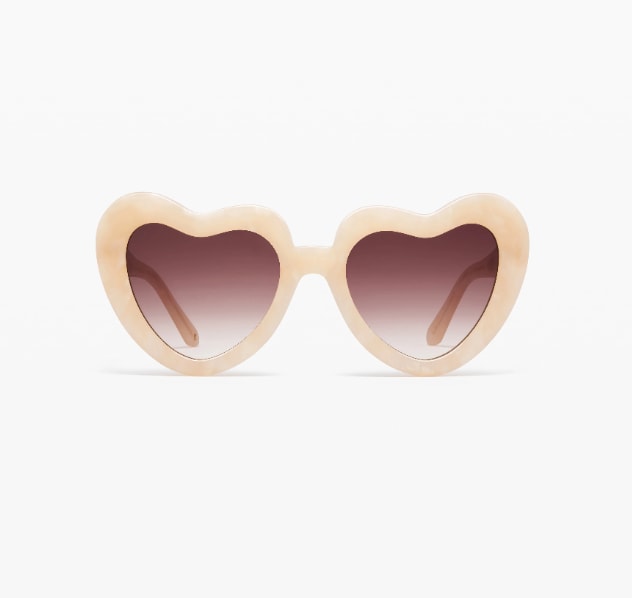 The Coeur sunglasses in white by jimmy glasses