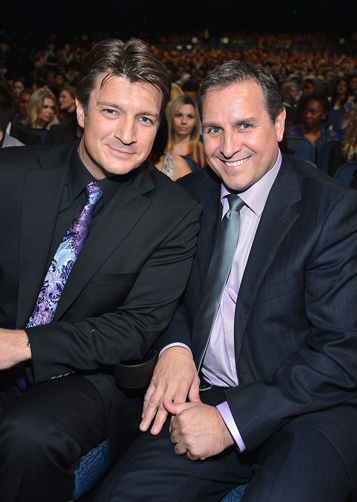 Nathan and Jeff Fillion at the People's Choice Awards in 2013