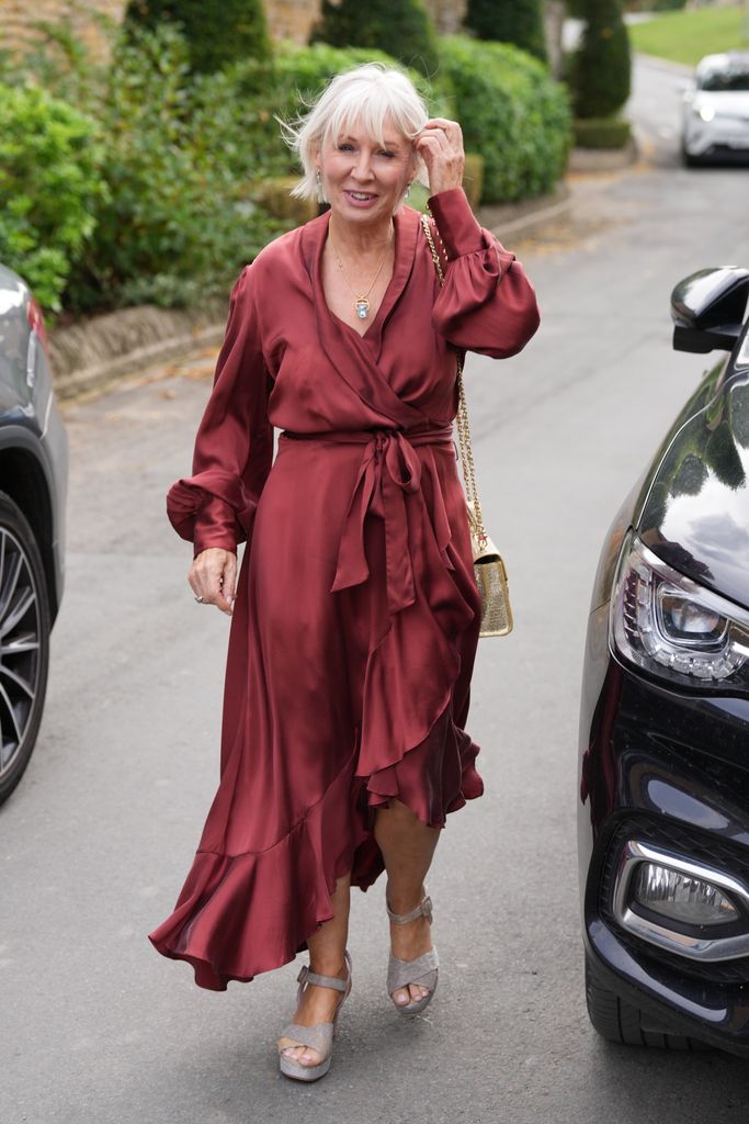 Fellow MP, Nadine Dorries was seen arriving at the church for the ceremony