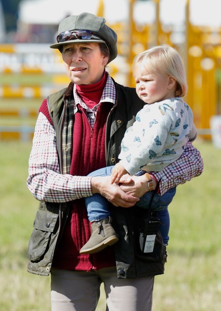 Princess Anne, The Princess Royal carries her granddaughter Mia Tindall