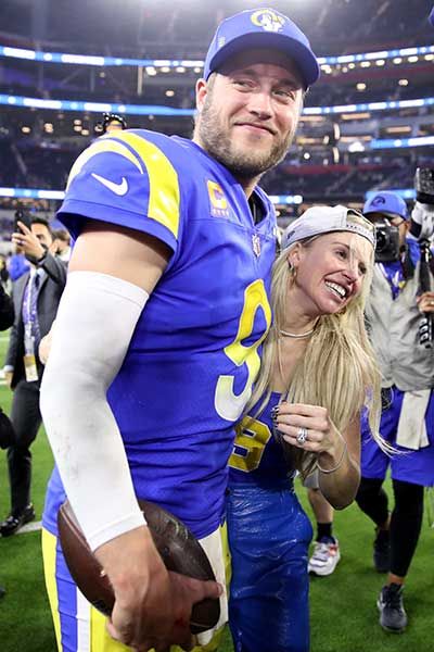 Matthew Stafford's Wife Kelly Got Emotional Watching the L.A. Rams Star  Make It to the Super Bowl