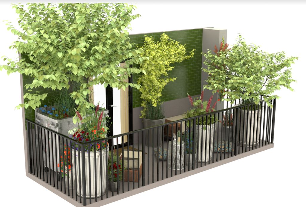 Emma Tipping's balcony design for the Chelsea Flower Show