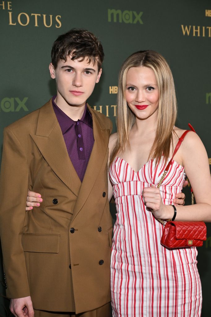 Sam Nivola and Iris Apatow at "The White Lotus" Season 3 Los Angeles Premiere