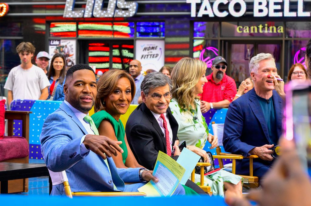 gma hosts in times square