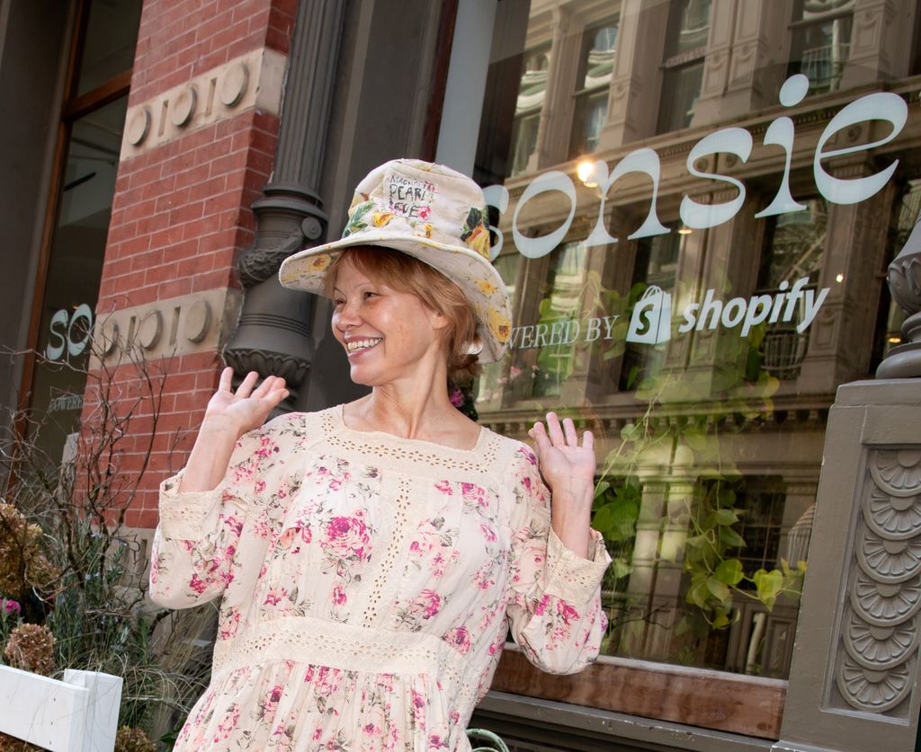 Pamela Anderson in New York City