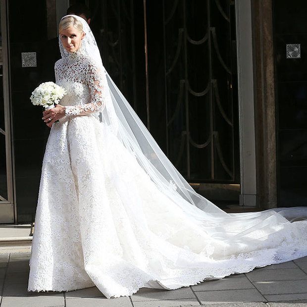 30 Gorgeous Lace Sleeve Wedding Dresses | Grace kelly wedding dress,  Celebrity wedding dresses, Expensive wedding dress