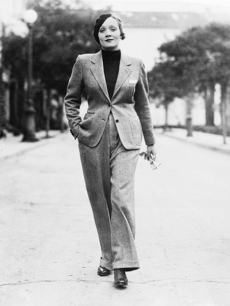 1920s Fashion Marlene Dietrich Look