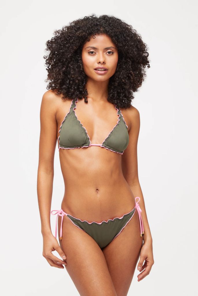 kahki Lake Maggiore Reversible Triangle Bikini 