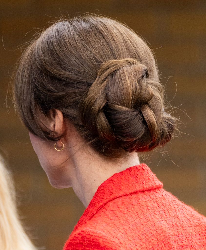 The back of Princess Kate's head 
