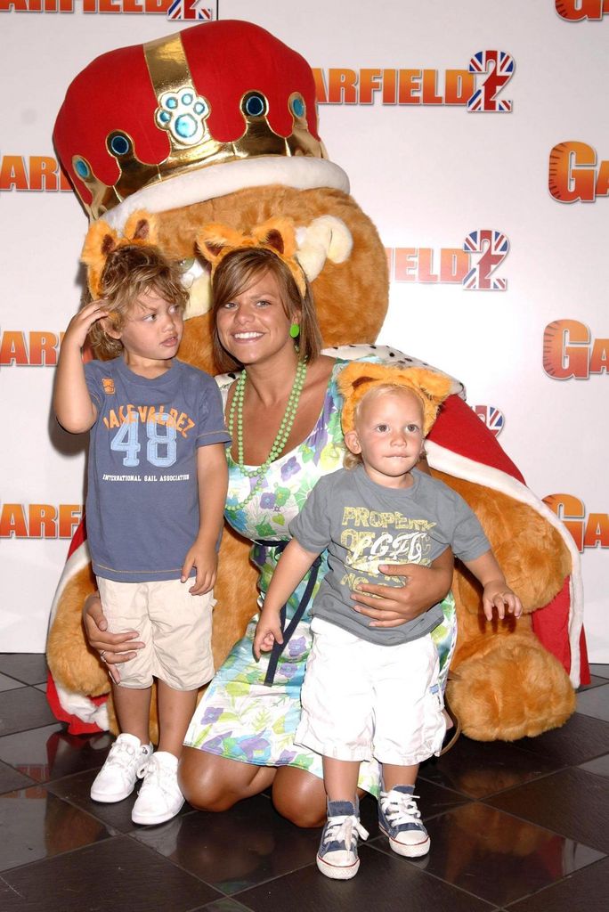 Bobby Brazier with his mum, Jade Goody, and brother Freddie Brazier