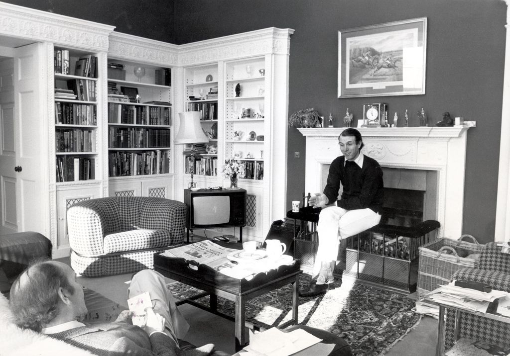 Mark Phillips In His Study At Gatcombe Park. 1983. 