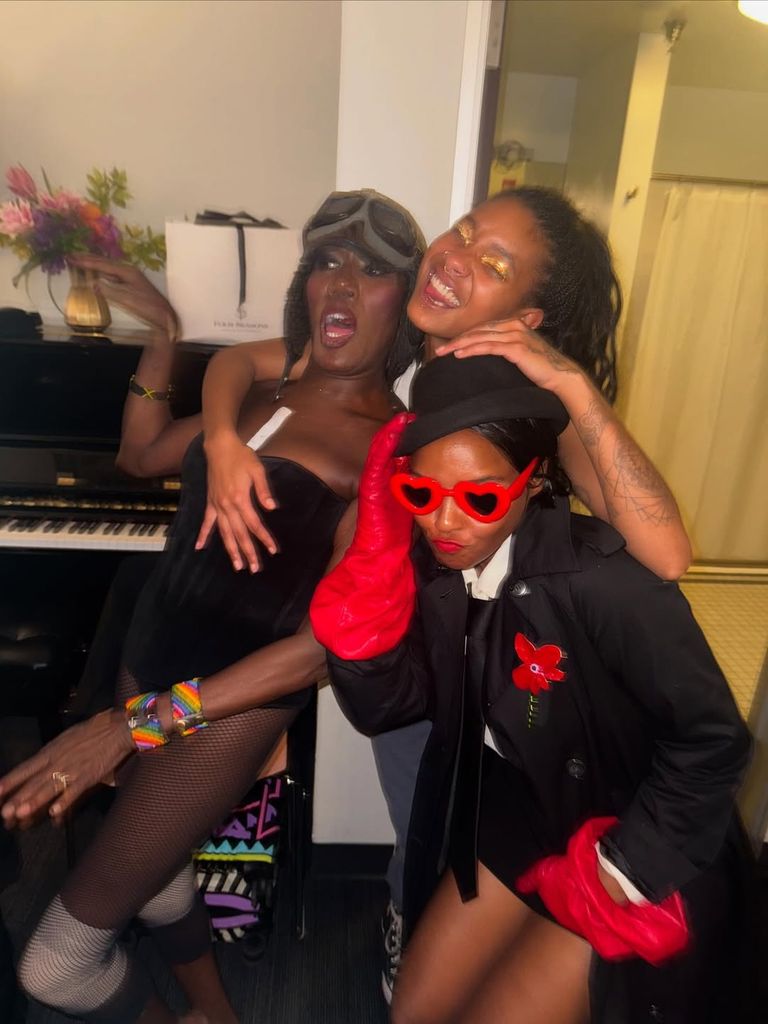 Willow Smith with Grace Jones and Janelle Monae
