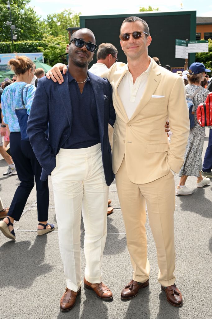 The pair enjoy day ten of the tennis tournament