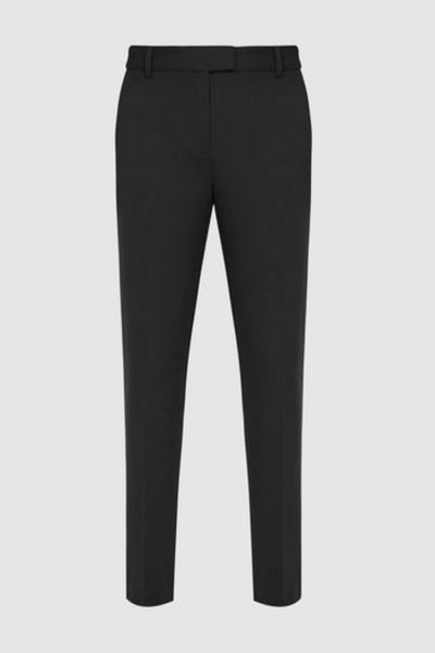 reiss black cigarette trousers