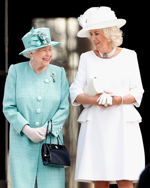 the queen and camilla in hats