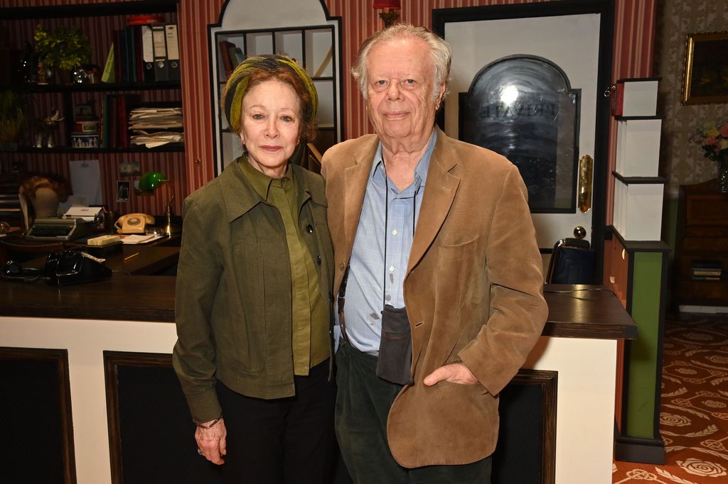 couple posing at theatre launch