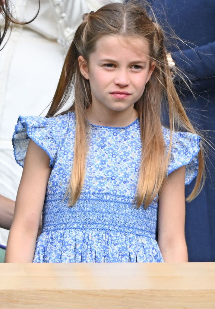 Princess Charlotte looked pretty in blue at Wimbledon