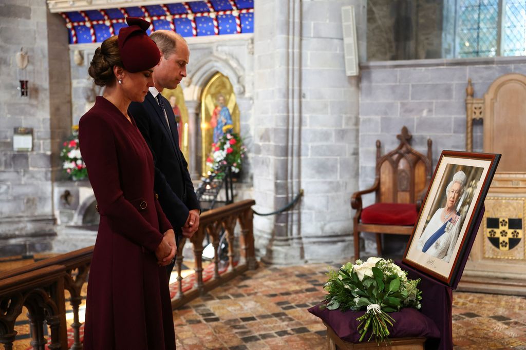 William and Kate were emotional at the service