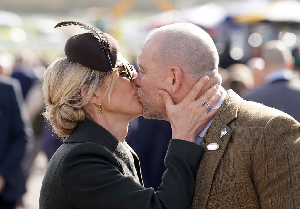 Mike and Zara Tindall on day four of the 2024 Cheltenham Festival at Cheltenham Racecourse. Picture date: Friday March 15, 2024