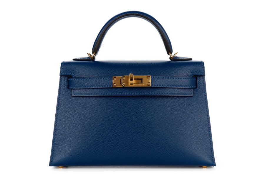 Tiffany carried the Hermès Mini Kelly in 'Deep Blue Madame'