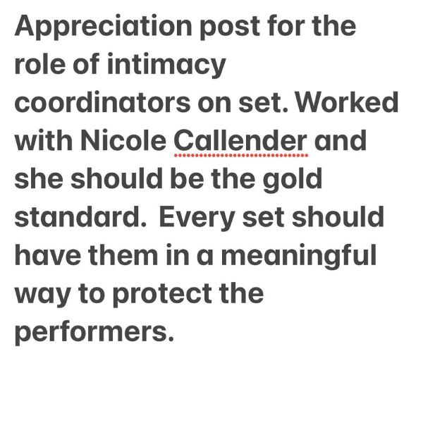 amy schumers statement about intimacy coordinators