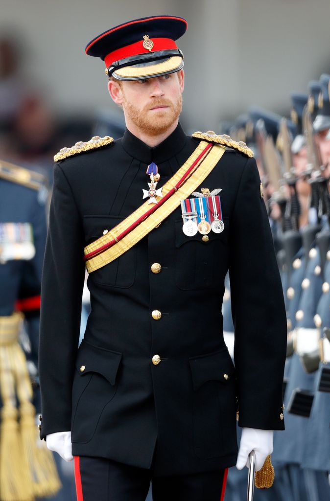 Prince Harry at military parade in 2017