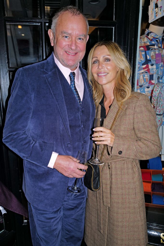 Hugh Bonneville and Heidi Kadlecová are pictured at a Yard-O-Led event on Thursday evening