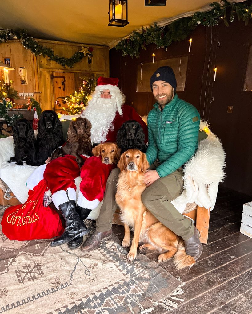 The Princess of Wales' brother recently took his dogs to meet Father Christmas