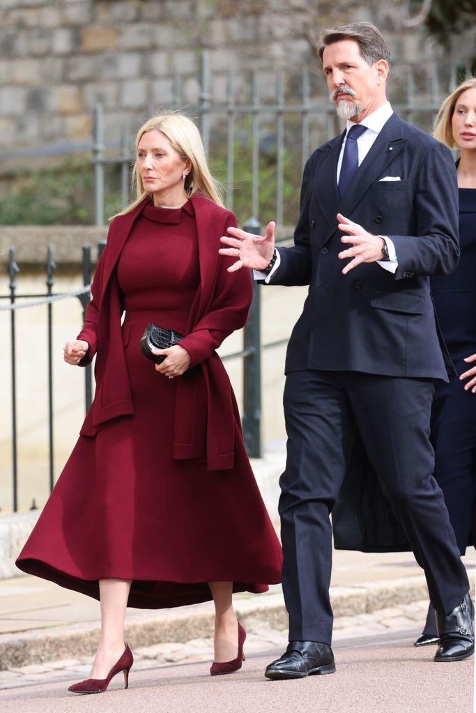 Crown Princess Marie Chantal of Greece and Crown Prince Pavlos of Greece attend the Thanksgiving Service for King Constantine of the Hellenes