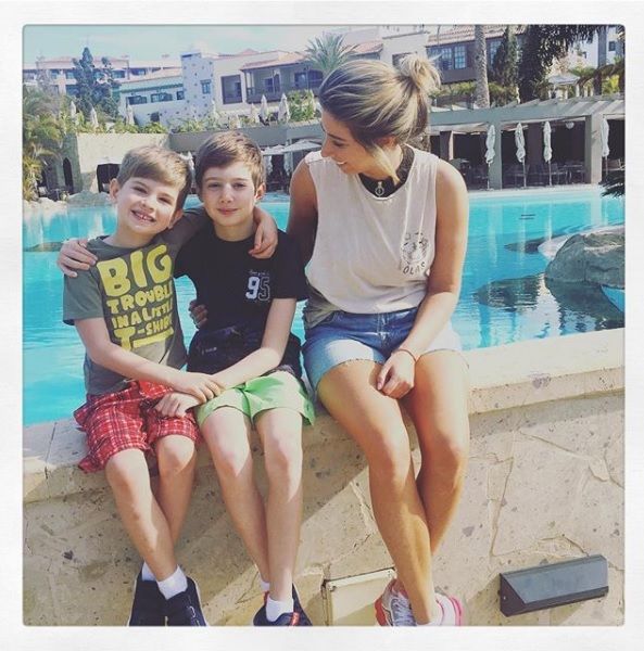 Stacey Solomon family holiday