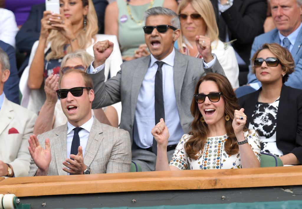 William and Kate cheer on Andy Murray at Wimbledon men's final 2016