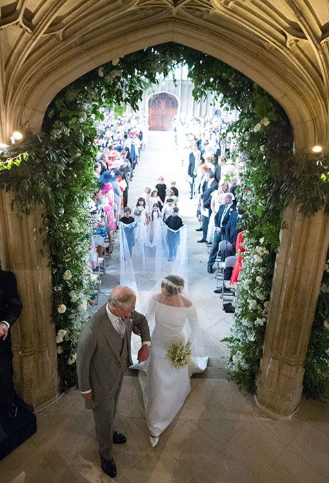 prince charles meghan wedding aisle