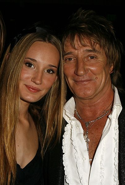 Rod Stewart standing with Ruby