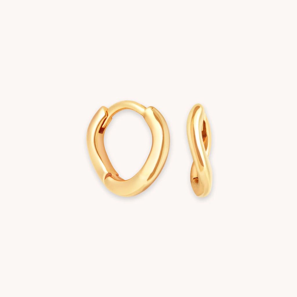 gold hoop earrings
