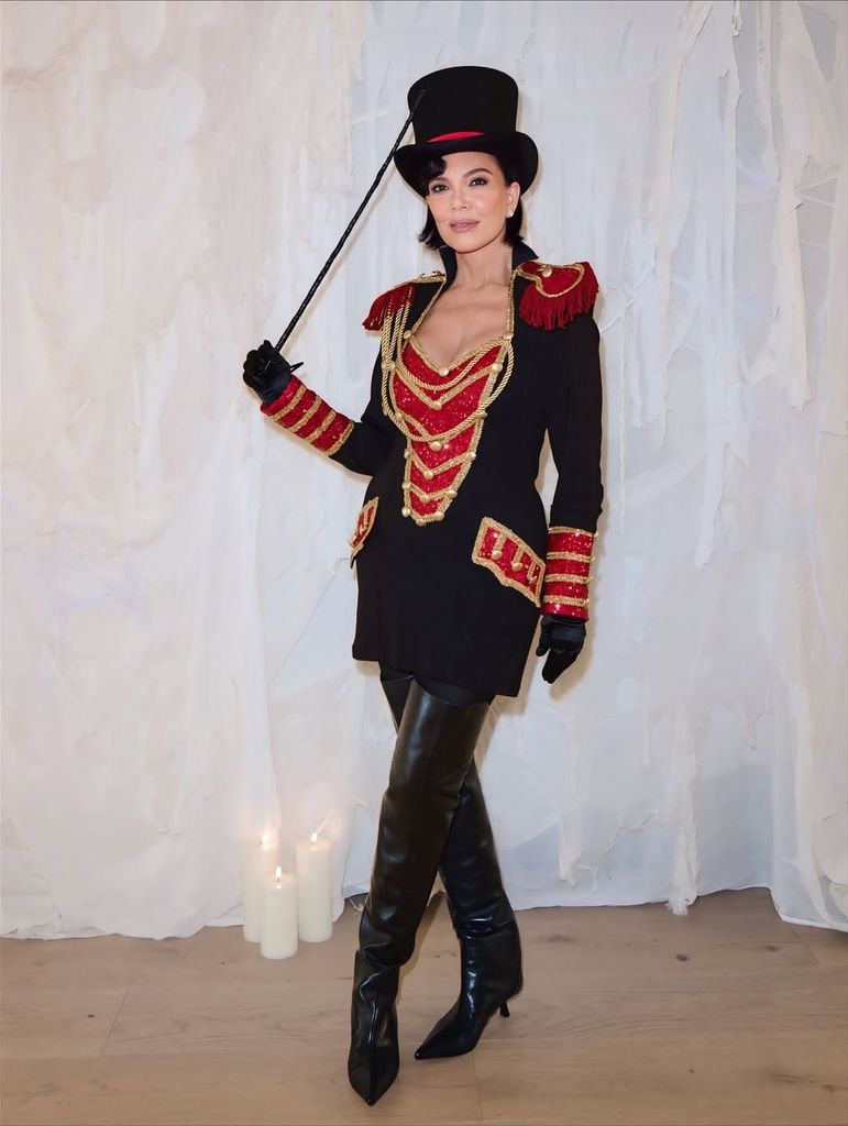 Kris Jenner dressed up as circus master