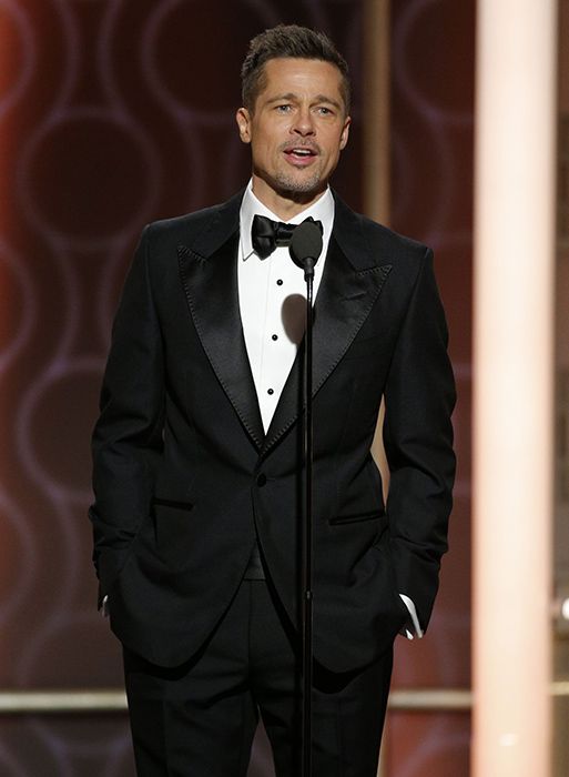 Brad Pitt makes appearance at 2017 Golden Globes